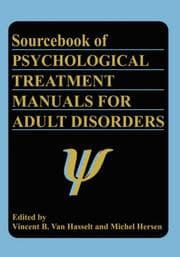 Tapa de Sourcebook of psychological treatment manuals for adult disorders