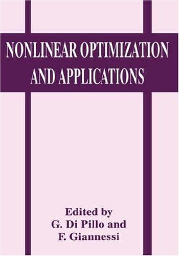 Tapa de Nonlinear optimization and applications