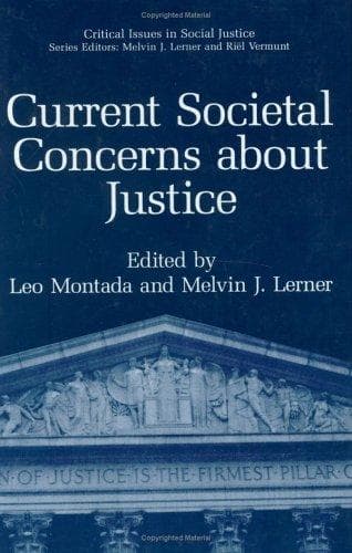 Tapa de Current societal concerns about justice