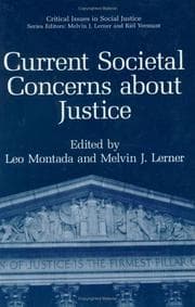 Tapa de Current societal concerns about justice
