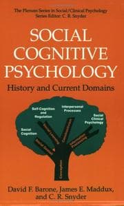 Tapa de Social cognitive psychology