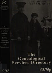 Tapa de Genealogical Services Directory