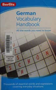 Tapa de German - Berlitz Vocabulary Handbook