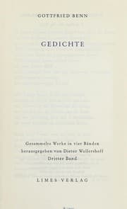 Tapa de Gesammelte Werke