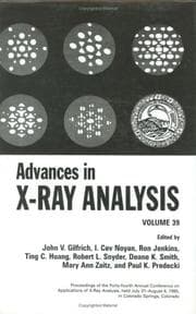 Tapa de Advances in X-Ray Analysis Vol. 39