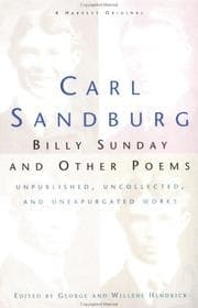 Tapa de Billy Sunday and other poems