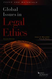 Tapa de Global Issues in Legal Ethics 2d