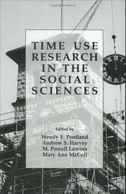 Tapa de Time use research in the social sciences