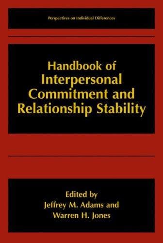 Tapa de Handbook of interpersonal commitment and relationship stability
