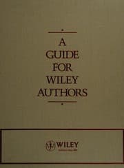Tapa de A guide for Wiley authors