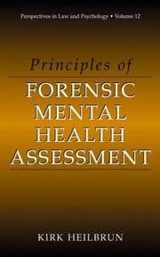 Tapa de Principles of Forensic Mental Health Assessment (Perspectives in Law & Psychology, Volume 12) (Perspectives in Law & Psychology)