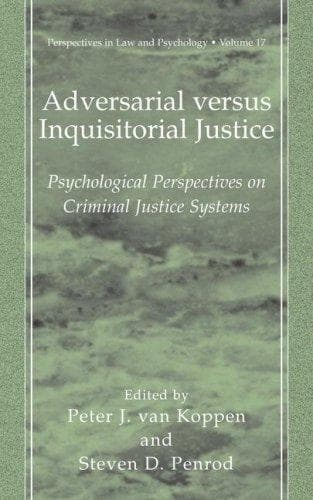 Tapa de Adversarial Versus Inquisitorial Justice