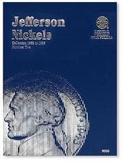 Tapa de Jefferson Nickles Folder 1962-1995 (Official Whitman Coin Folder)