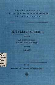Tapa de Incerti auctoris De ratione dicendi ad C. Herennium