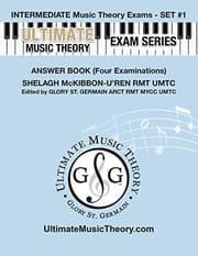 Tapa de Intermediate Music Theory Exams Set #1 Answer Book - Ultimate Music Theory Exam Series