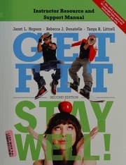 Tapa de Instructor resource and support manual for get fit, stay well!