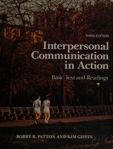 Tapa de Interpersonal communication in action