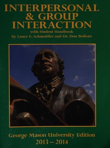 Tapa de Interpersonal and group interaction