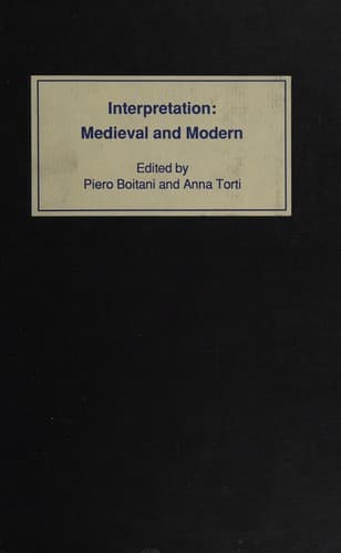 Tapa de Interpretation, medieval and modern