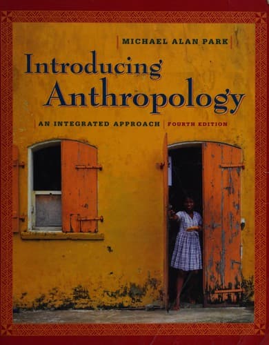 Tapa de Introducing anthropology