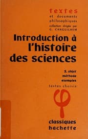 Tapa de Introduction à l'histoire des sciences