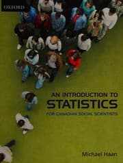 Tapa de Introduction to Statistics for Canadian Social Scientists