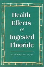 Tapa de Health effects of ingested fluoride