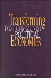 Tapa de Transforming post-Communist political economies