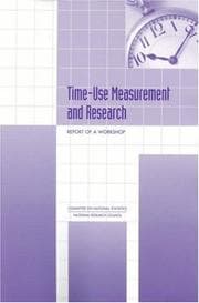 Tapa de Time-use measurement and research