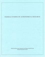 Tapa de Federal funding of astronomical research
