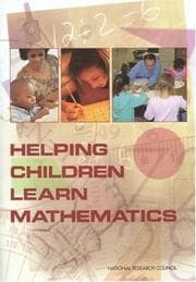 Tapa de Helping children learn mathematics