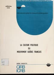 Tapa de La culture politique du Mouvement Québec français