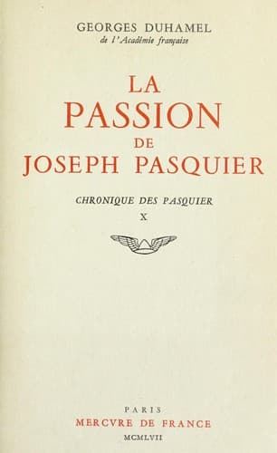 Tapa de La passion de Joseph Pasquier