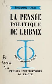 Tapa de La pensée politique de Leibniz. --