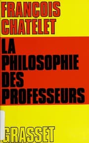 Tapa de La philosophie des professeurs