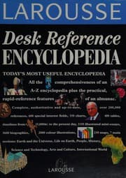 Tapa de Larousse desk reference encyclopedia