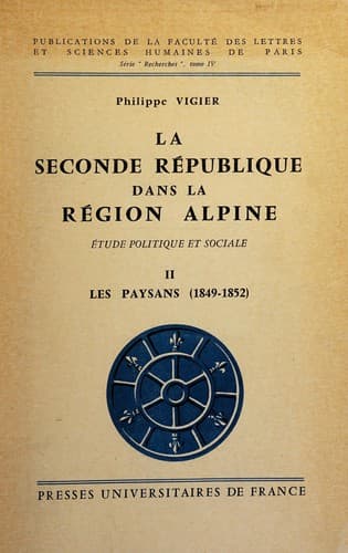 Tapa de La Seconde République dans la Région alpine