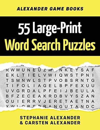 Tapa de 55 Large-Print Word Search Puzzles