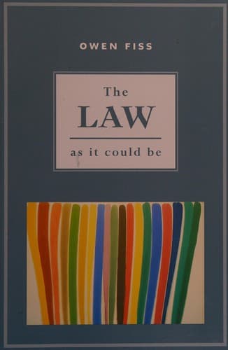 Tapa de The law as it could be