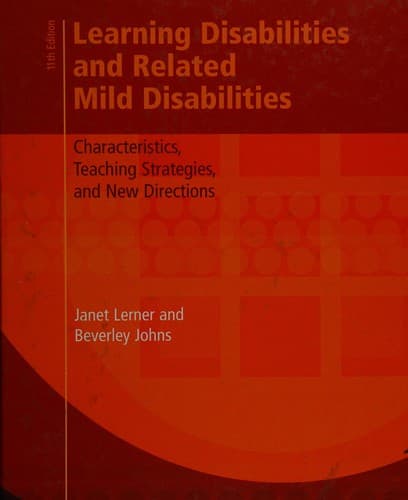 Tapa de Learning disabilities and related mild disabilities