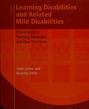 Tapa de Learning disabilities and related mild disabilities
