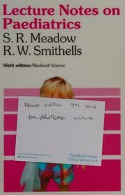 Tapa de Lecture notes on paediatrics