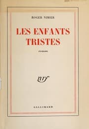 Tapa de Les enfants tristes; roman. --
