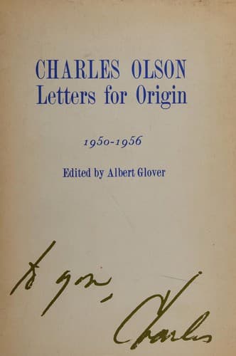 Tapa de Letters for origin