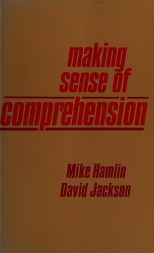 Tapa de Making sense ofcomprehension