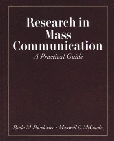 Tapa de Research in Mass Communication