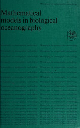 Tapa de Mathematical models in biological oceanography