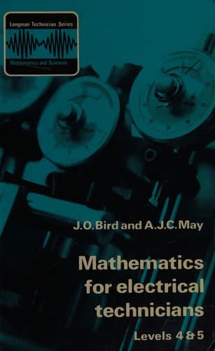 Tapa de Mathematics for electrical technicians
