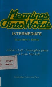 Tapa de Meanings into Words Intermediate Teacher's Book