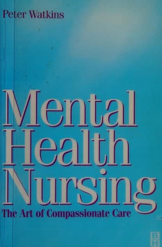 Tapa de Mental health nursing